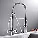 Modern Kitchen Faucet Pull Down Kitchen Sink Faucet Dual Handle 3 in 1 High Arc Water Filter Purifier Faucets