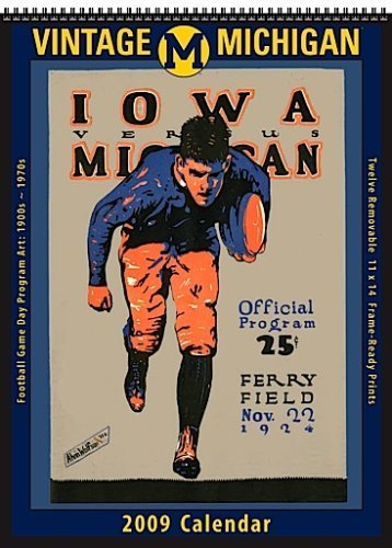 Michigan Wolverines 2009 Vintage Football Program Calendar by Asgard Press (2008-08-01) by 