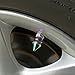 Senzeal 5X Impale Spike Style Polished Aluminium Alloy Tire Valve Caps Dust Cover Colorful