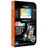 Spigen? Samsung Galaxy S5 Screen Protector Glass [GLAS.tR NANO SLIM] (0.23mm) Thin Lightweight Rounded Edge Tempered Glass Screen Protector Clear for Galaxy S5 / Galaxy SV / Galaxy S V (2014) - GLAS.tR NANO SLIM (SGP10727)