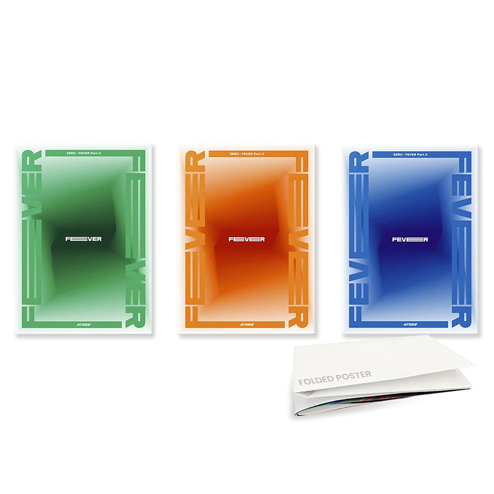 ATEEZ ZERO:FEVER Part 3 Mini Album Vol.6 (Incl. First Press Only Folded Poster) (Set (All A+Diary+Z)), Multicolor (CMCC11657)