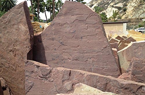 Reptile Terrarium Aquarium Natural Sandstone Flagstone Ledge Rock (Brown)