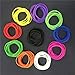 GOGO 100 Pcs Thin Silicone Wristbands for Adults, 1/5