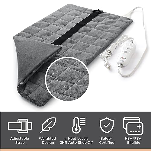 Codi Electric Weighted Heating Pad with Adjustable Strap for Neck