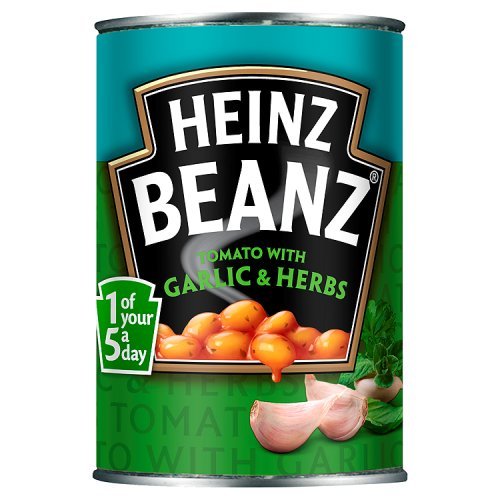 Фасоль Heinz в томатном соусе чеснок/травы 390г (5000157072924)