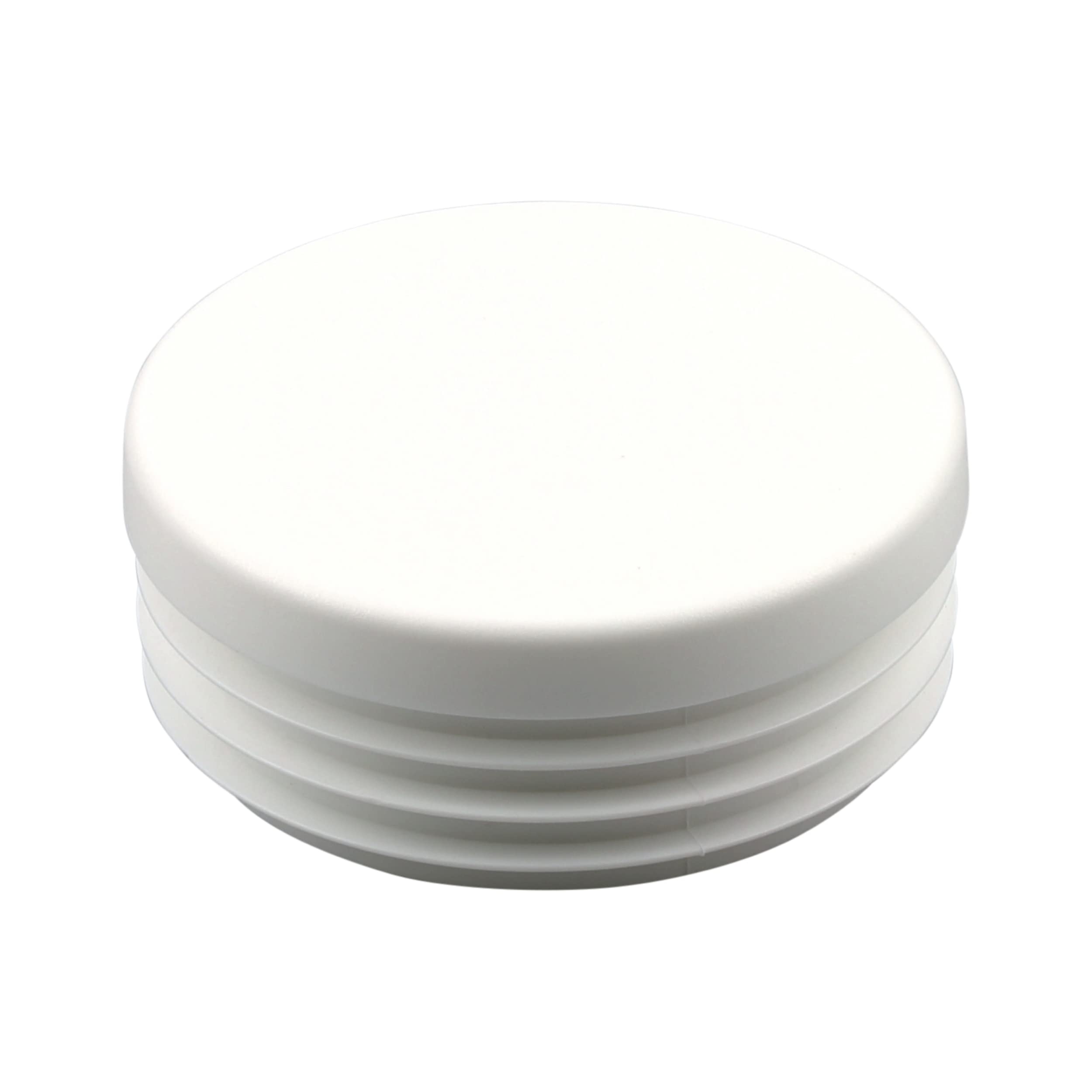 FUX® 10 pieces round plastic end caps, 10mm - 120mm, tube inserts, chair leg floor protectors, furniture feet, rubber stoppers, furniture pads (outside-Ø: 30mm, wall thickness: 1-2mm, white)