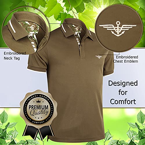 albert morris mens polo shirts