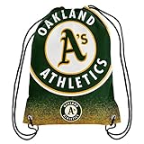 MLB Baseball Team Logo Drawstring Backpack Bag - Pick Team (Oakland Athletics)