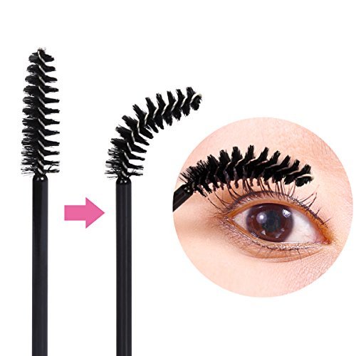 image for KEDSUM 200pcs Disposable Eyelash Mascara Brushes,Bendable Mascara Wand