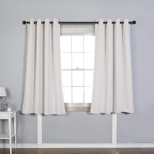 Amazon Com Mysky Home Solid Grommet Top Thermal Insulated Window