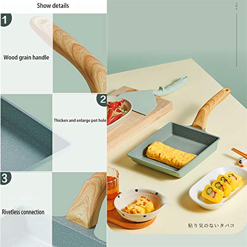 MIHUNTER Japanese Omelette Pan Nonstick Tamagoyaki Egg Pan,Retangle