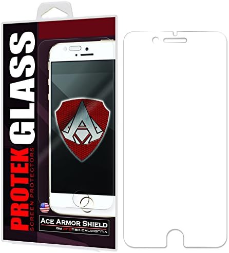 Ace Armor Shield Apple iPhone 7 (5.5") Protek Tempered Glass Screen Protector with Free Lifetime Replacement