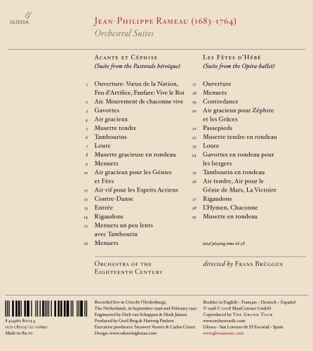 Rameau: Orchestral Suites: Acante et Cephise / Les Fetes d'Hebe