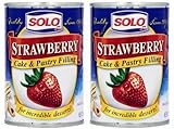 SOLO FILLING STRWBRY&TOPPING, 12 OZ