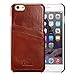 iPhone 6s/6 Case, Benuo [Card Slot Vintage Series] [Genuine Leather] Slim Corrected Grain Leather Case [2 Card Slots], Leather Case Back Cover [Business Style] for iPhone 6/6s 4.7 inch (Brown)