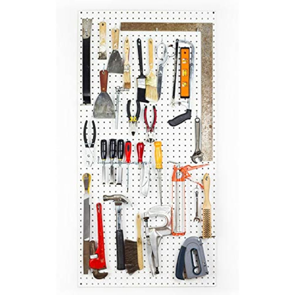 Incly 120 PCS Peg Board Hooks Set Pegboard Assortment Garage Organizer