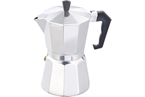 RAINBEAN Stovetop Espresso Maker 180ml for 3 Cups Espresso, Italian Moka Pot Coffee Maker, for Coffee Latte Mocha Cappuccino 