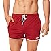Baleaf Men's 3 Inches Bodybuilding Workout Shorts Drawstring Running Shorts Zipper Pockets