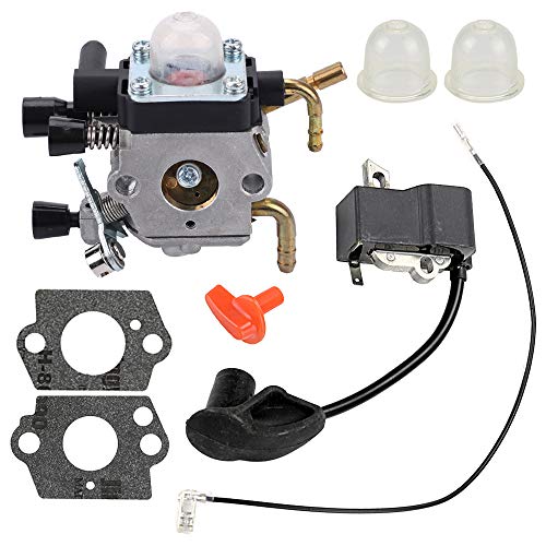 Mannial C1Q-S225 Carburetor Carb fit Stihl HS81 HS81R HS81RC HS81RCE HS81TCE HS86T HS86R HS86RZ Hedge Trimmer with Ignition Coil Replace 4237 400 1302 - Thumbnail 7