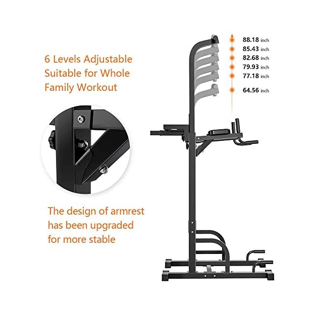 Sportsroyals Power Tower Dip Station Pull Up Bar for Home Gym Strength