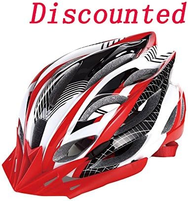 Lightweight Outdoor Mountain Road Cycling Racing Helmet Unisex Cool Design Head Circumference 52-61 CM,red/black