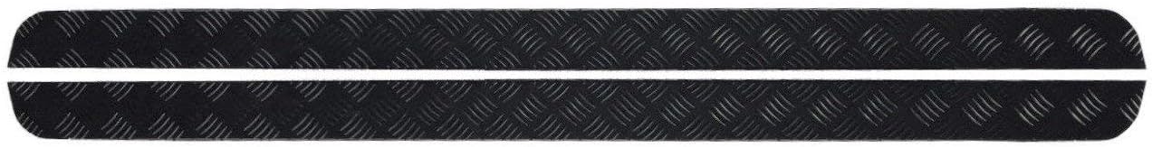 M12 Sill Protectors - 3mm Chequer Plate â‚¬â€œ Powdercoated Black - Defender 110 - CHALLENGER