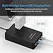 ORICO Surge Protector Power Strip with 4 Outlets and 5 USB Charging Ports, 5ft Extension Cord/1700J Ideal for Home and Office Accessories - Black(ETL/FCC Listed)