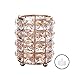 Feyarl Crystal Beads Makeup Brush Holder Gold Bling Handcrafted Comb Brush Pen Pencil Holder Pot Storage Cosmetic Tools Organizer Container Candle Holder