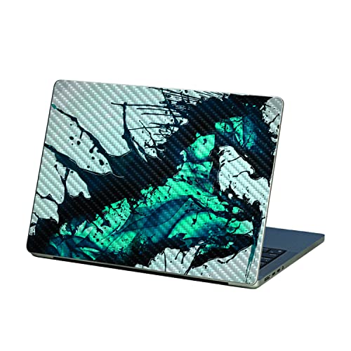 MightySkins Carbon Fiber Skin Compatible with Apple MacBook Pro 13” M2 (2022) -…