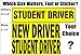 Premium 2 Pack NEW DRIVER sticker decal sign for rookie drivers, big text and removable back glue, stick better than magnets, no drop-off at car wash, no damage to paint if keep on for longer time.
