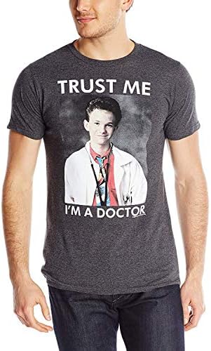 Men's Doogie Howser Trust Me I'm A Doctor Men's T-Shirt Design t Funny Charcoal Heather