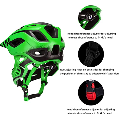 ROCKBROS Kids Full Face Bike Helmet Lightweight Toddlers Helmets Kids