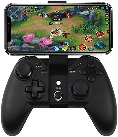 Wireless Game Controller, Dual Shock Wireless 2.4G Connecting Gamepad Joystick With Phone Clip Holder For Android Phone/Windows PC/Play Station 3