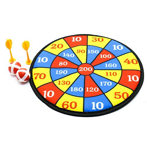 Fabric Dart Board Set Kid Ball Target Game by IDS