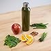 Glass Drinking Bottles For Beverage and Juice 18-oz Pack of 6