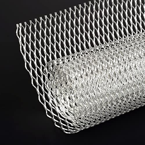 AggAuto Universelles 101,6 x 33 cm Auto-Grillgitter – Aluminium-Legierung, Auto-Kühlergrill-Einsatz, Stoßstange, Möwenloch, 8 x 25 mm, eines der multi