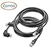 Cable Matters 10Gbps Combo-Pack 90 Degree Cat 6, Cat6 Right Angle Ethernet Cable 7 ft (Right Angle Down + Right Angle Up)