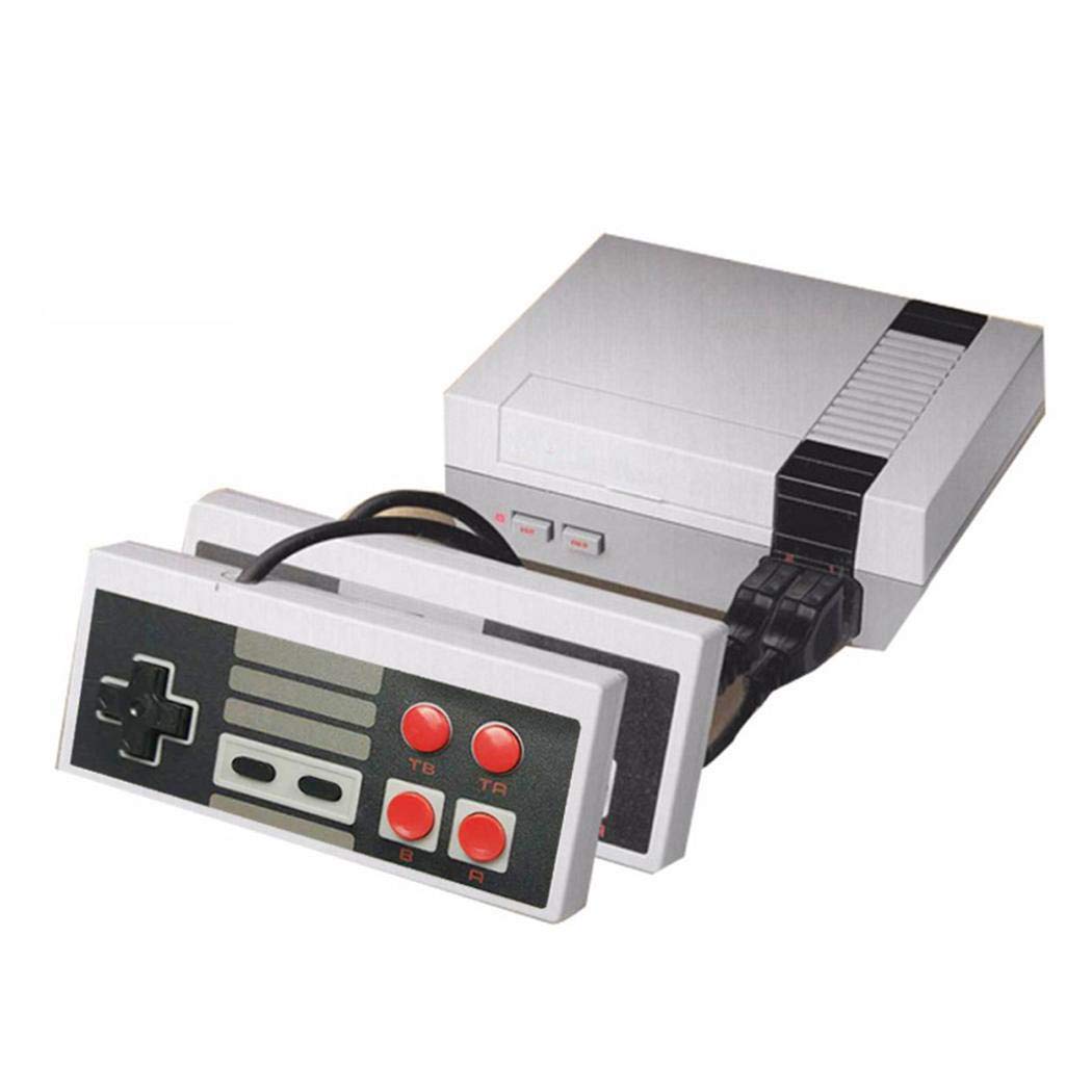 isopeen Handheld Retro Game Console Built-in 620 Classic Games Video Games 2 Gamepad for Dual Players HD AV Output (4 Buttons)