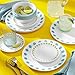 Corelle - 1124369 Corelle Service for 6, Chip Resistant, South Beach dinner plates, 18-piece