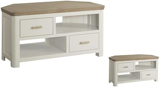 The One Wate Eck-Fernsehschrank Eiche massiv lackiert – Eiche lackiert