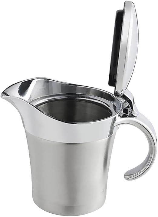 BAOBLADE Stainless Steel Double Insulated Gravy Boat / Sauce Jug with