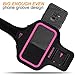RUNBACH Armband for Galaxy S9,Running Exercise Gym Bag with Fingerprint Touch/Key Holder and Card Slot for Samsung Galaxy S9 (Pink)