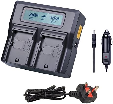 TOOFEY® NP-W126 Quickly LCD Dual Battery Charger for Fujifilm NP-W126S and FUJIFILM X-Pro2 / X-Pro1 / X-T2 / X-T1 / X-T10 / X-E2S / X-E2 / X-E1 / X-M1 / X-A10 / X-A3 / X-A2 / X-A1, FinePix HS50EXR / HS30EXR / HS33EXR
