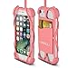 2 in 1 Cell Phone Lanyard Strap Case, Universal Smartphone Neck Laniard Shockproof Cover with ID Card Holder Necklace Tether for iPhone 4 5 6 6s 7 Plus SE IPod Touch Samsung Galaxy S6 S7 S8 LG HTC