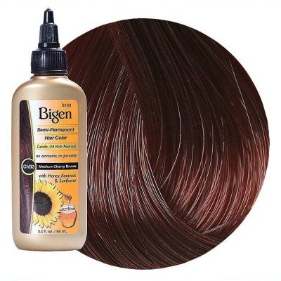 Bigen Semi-Permanent Haircolor #Chb3 Medium Cherry Brwn 3 Ounce (88ml) (3 Pack)