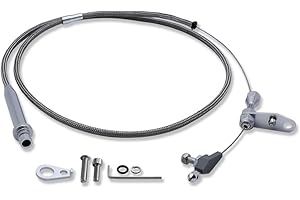 IMOOA GM Stainless Steel Braided Kick Down Cable Detent For Chevy Ford Mopar TH350 Transmissions