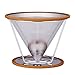 Outon Coffee Filter Pour Over Coffee Maker - Resuable 12 Cups Stainless Steel Coffee Dripper with Silicone
