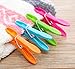 Household Air Drying Clothing Pin Set Colored Spring Clothespins for Laundry Strong Plastic Hanger Clips Pegs 24 Pack