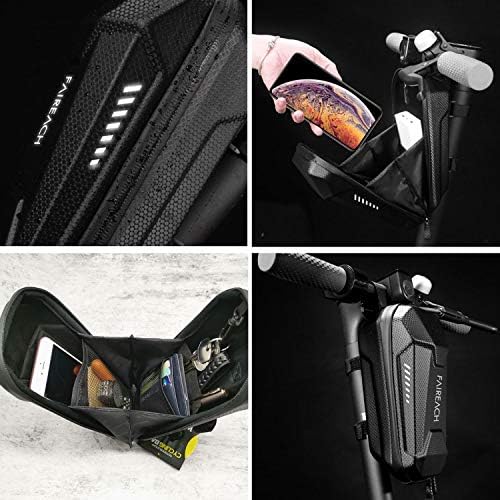 Sac de Trottinette Électrique, Faireach Sac de Rangement pour Scooter Étanche Sacoche Guidon de Grande Capacité pour Xiaomi M365 Segway Ninebot E ES1/ES2/ES3/ES4