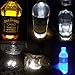 Accmor 6 PCS Wine Bottle Lights, 6 LEDs Sticker Coaster Discs Lights for Wine Liquor Bottle Clear Glass Decoration for Halloween Party, Wedding, Bar, Christmas(UL Certified, Cool White)